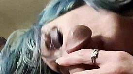 milf deepthroats hung stud cock to oral creampie