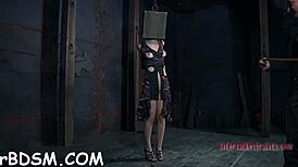 Is that tough gal gagged and caned hard?