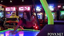 beauty, kneel for my throbbing cock now!