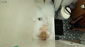 annie archer hangs a bag in the shower and leaves it there for a while