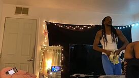 Bussin this ebony stripper with big black cock 💦