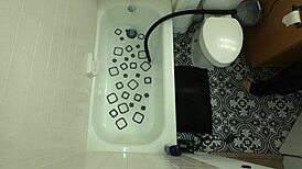 annie archer hangs a bag in the shower and leaves it there for a while