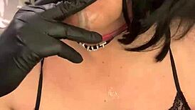 Cd Nikki Smokes Cigarette, Plays with Fake Cum