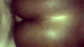 fat ebony ass gets creampie from white cock interracial