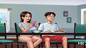 cheerleader blows wild in summertimesaga e2 58 😈