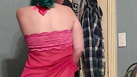 Fujiapple89 performs a striptease