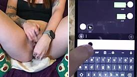 my boyfriend remotely controls my vibrator from work, making me squirt everywhere