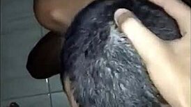 barbershop blowjob turns into bareback bdsm fun 😈