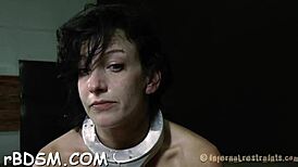 extreme toys excite brunette slave babe