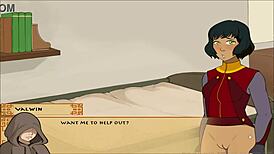 Does Jinora give a handjob in this hentai?