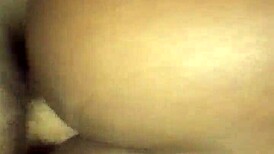 fat ebony ass gets creampie from white cock interracial