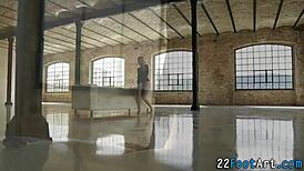 Footjob Babe Receives Oral Pleasure, Leading to Fetish Cumshot