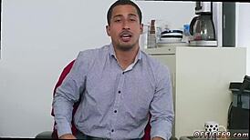 straight light skin guy earns bonus with gay dick only