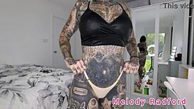 Melody Radford Experiments With Thong Styles In Goth Fashion