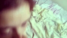 Cute Redhead Amateur Sucks Cock with Natural Tits and Oral Skills