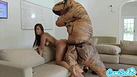 Big ass Latina teen Kelsi Monroe getting fucked hard by Trex, damn she's hot!