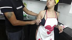 My husband fucks me in the dishwasher to console me