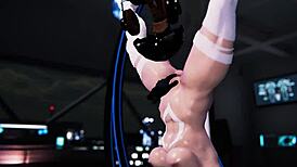 catgirl masturbates to orgasm in villain simulator