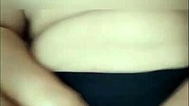 Sexy teen gets creampie from neighbor while husband almost catches her