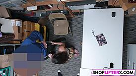 Lp Officer Punishes Burglar With Intense Blowjob In Office