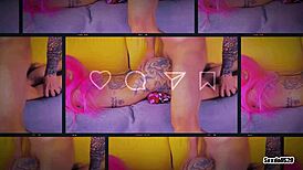 Incredible footjob with oil and cum