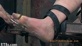 Babe's vagina tormented with teasing toy play