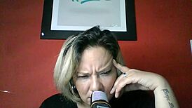 The wife says, 'Lola, what do I do?' while the husband fucks the maid passionately