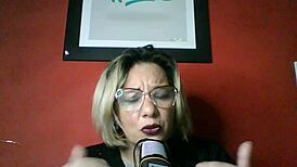 The wife says, 'Lola, what do I do?' while the husband fucks the maid passionately