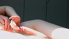 Forty minutes of femdom handjob teasing that nice cock moaning and shaking orgasm cumshot