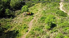 check this! my drone caught a couple banging outdoors