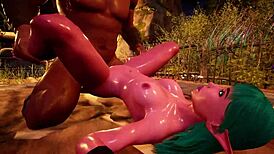 Bookerdan Viking Launches Surprising Raid on Elf Camp in 3D Cartoon