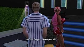 nicki m rides cock of a lucky fan - 3d hentai