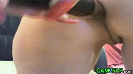 madura webcam babe deepthroats dildo in anal assfucking