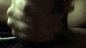 Busty toppy gives a deepthroat to big black cock