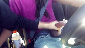Lesbian Handjob In Car With Friend