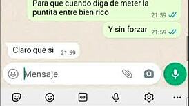 the young latina brunette chats on tinder, meeting new people in her web series