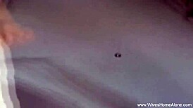 Blonde Mature Housewife Uses Toys for Masturbation on Hairy Pussy