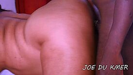 Ebony Couple Fucks Intensely at the Pool