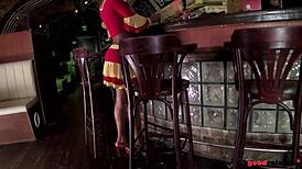 Ebony Teen Katia D Lys Gets DP with Three Fat Cocks Inside!