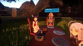 i'm playing monster girl island hentai game ep 2 where crabs have sex with the dominant elf woman