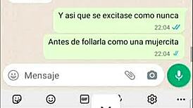 the young latina brunette chats on tinder, meeting new people in her web series