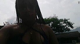 Pool Day Turns Hot With Neighbor Kissing