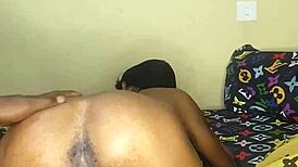 ebony teen cant resist touching herself on webcam shaved and horny