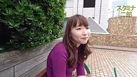 Naughty Japanese babe engages in explicit JAV scenes