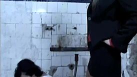 the evil nurse seduces the patient with stockings and rough anal threesome