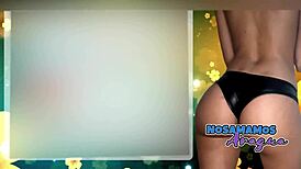 My Neighbor On Webcam Asked For Help With Work And I Fucked Her Ass Leaving Lots Of Cum Dripping