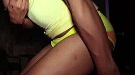 Ladyboy linlin gives blowjob and ass toyed first 😈