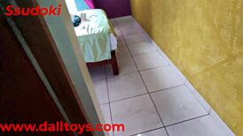 the hotel service guy fucked me so hard i squirted all over with that big mexican cock