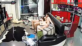 this amateur couple has an evening of sucking and fucking