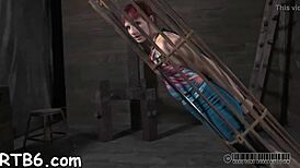 Hung Up Playgirl Gets Punished in the Garage!